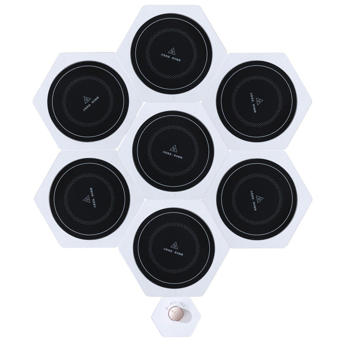 Hendrano Modular Food Warming Plates, Glass Top, 1 to 7 Panels