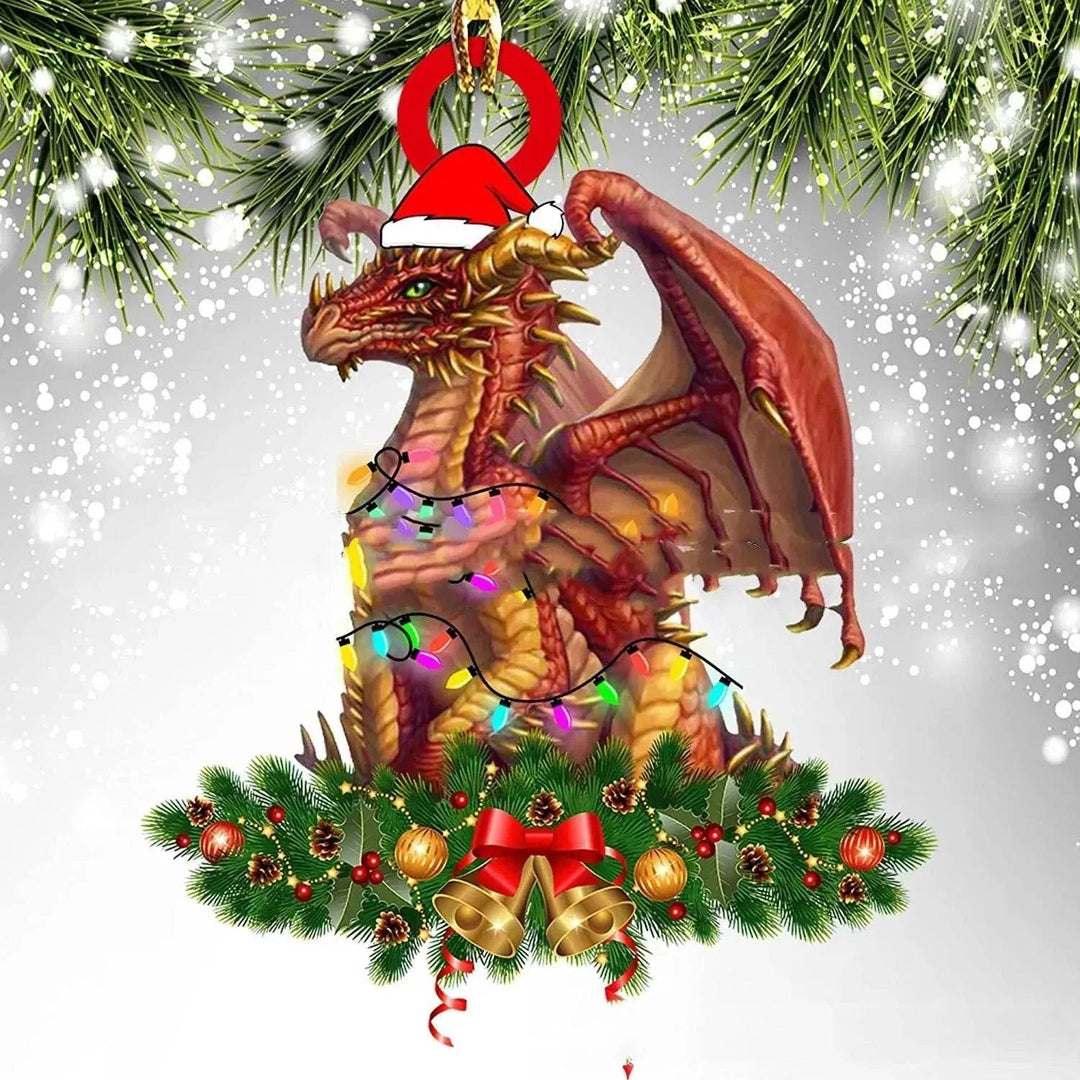 Dinosaur Dragon Egg Acrylic Christmas Ornament – 18 Designs