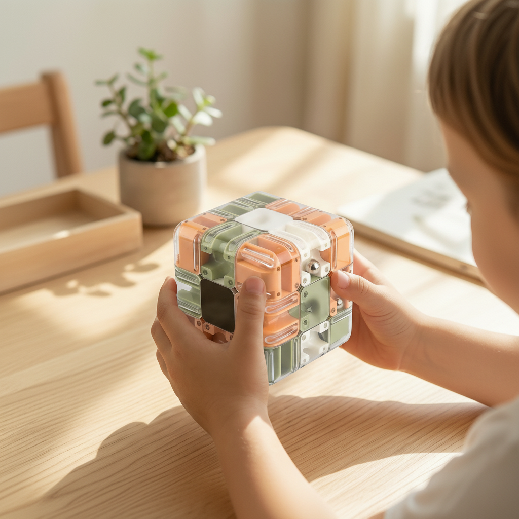 Hendrano™ 3D Maze Puzzle Cube with Metal Ball and Multi-Layer Labyrinth
