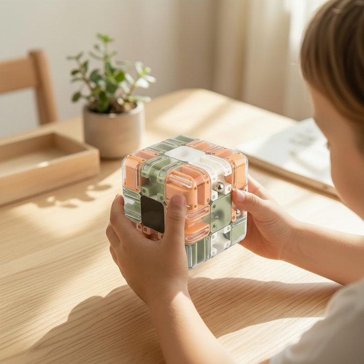 Hendrano™ 3D Maze Puzzle Cube with Metal Ball and Multi-Layer Labyrinth