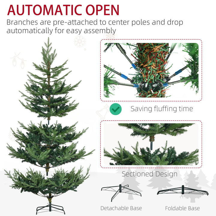 Realistic green Nordic pine artificial Christmas tree