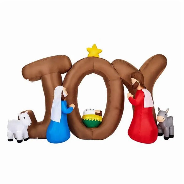 Hendrano Inflatable Nativity Scene with JOY Letters