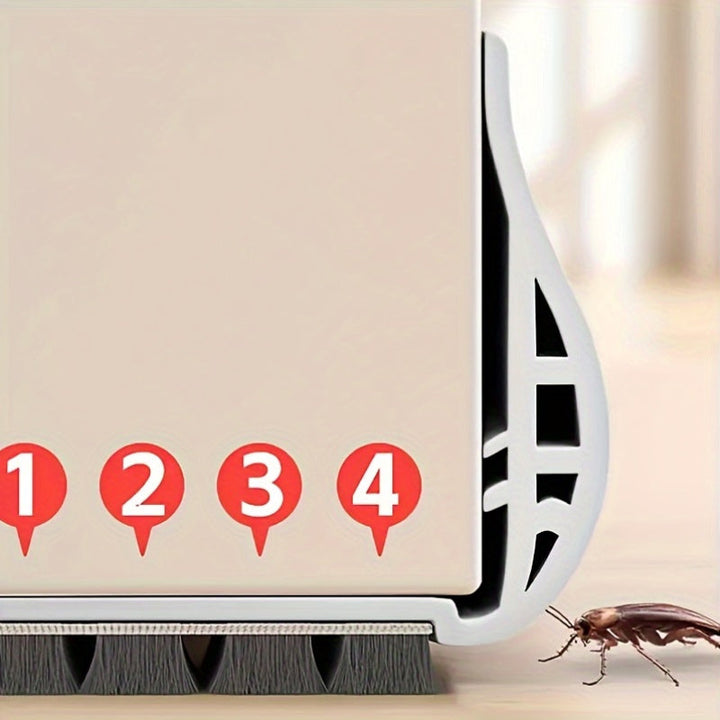 Adjustable Under-Door Draft Stopper with Soft Foam Core