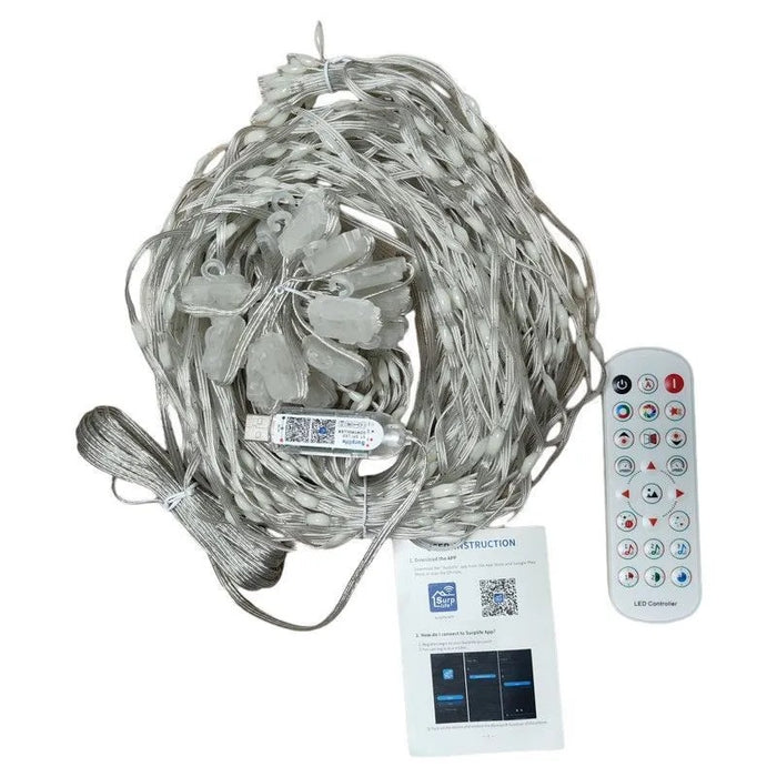 Hendrano Smart LED Curtain Lights with App Control and Patterns