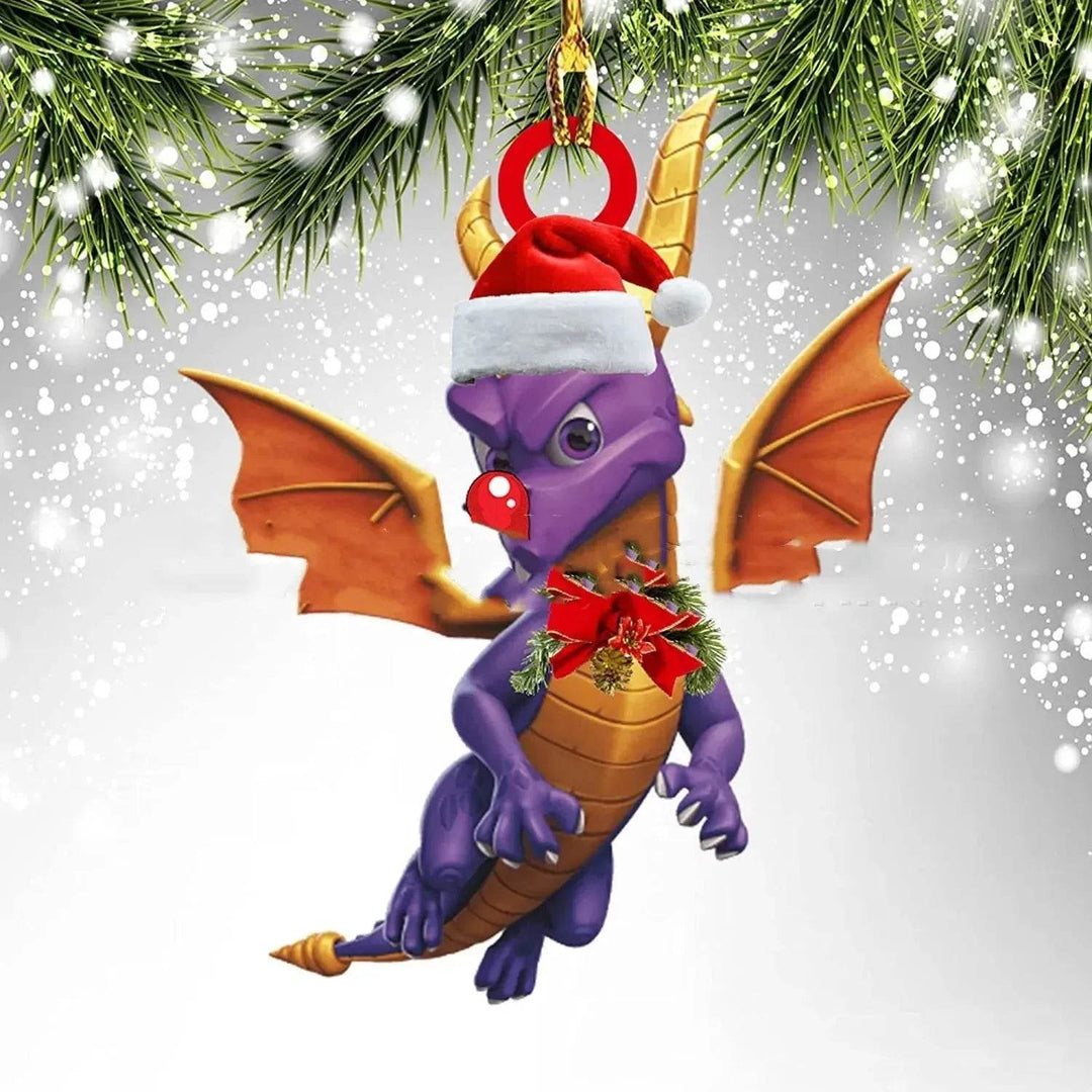 Dinosaur Dragon Egg Acrylic Christmas Ornament – 18 Designs