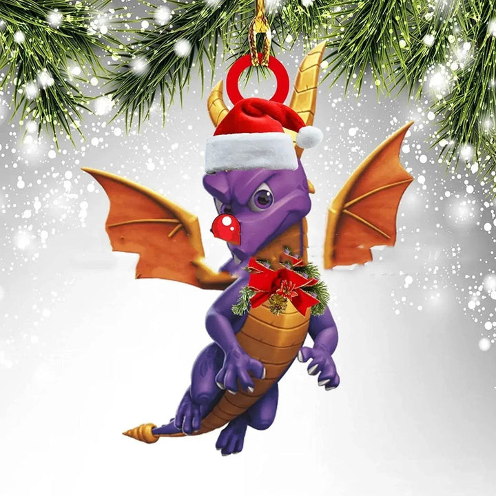 Dinosaur Dragon Egg Acrylic Christmas Ornament – 18 Designs