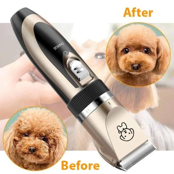 Low-Noise Rechargeable Dog and Cat Clippers Grooming Kit