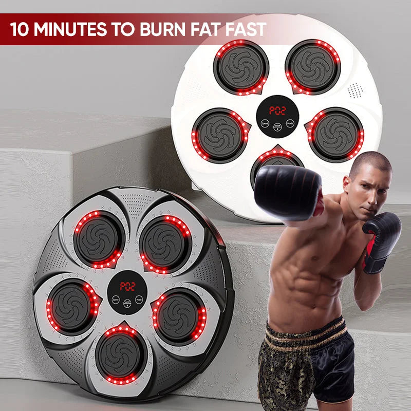 Hendrano™ Wall-Mounted Music Boxing Machine with Bluetooth and Lights
