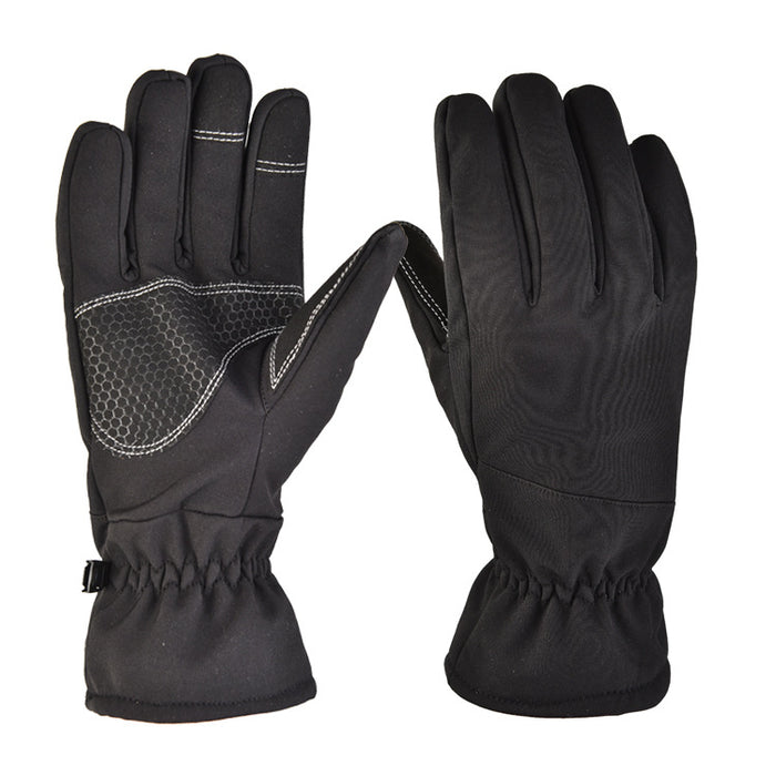 Hendrano Softshell Winter Gloves with Grip Palm and Touch Tips