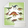 Dinosaur print kids blanket