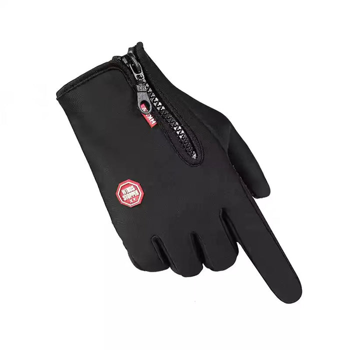 Hendrano Windproof Sports Gloves with Zip Cuff