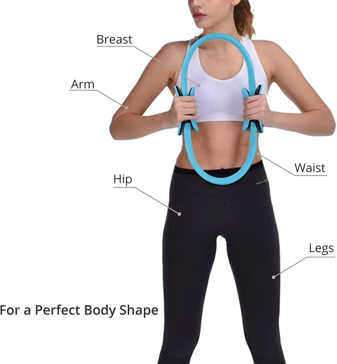 Pilates Ring with Fiberglass Core and Padded Grips