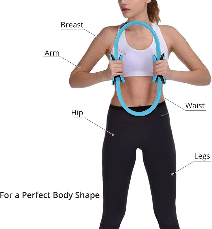 Pilates Ring with Fiberglass Core and Padded Grips