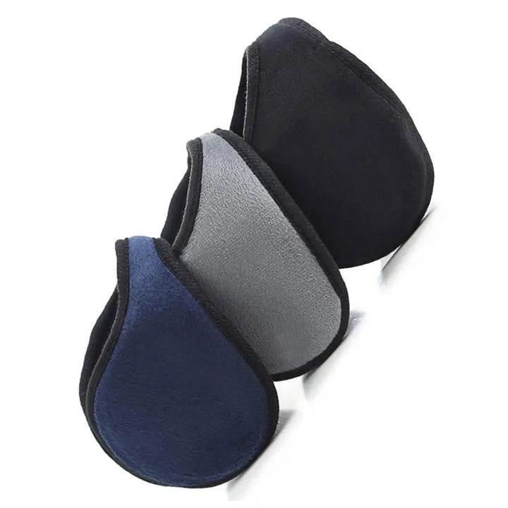 Foldable Fleece Ear Warmers for Men with Soft Plush Finish