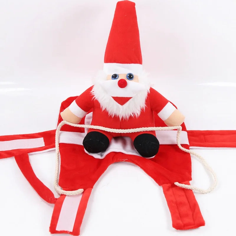 Hendrano™ Santa Riding Dog Christmas Costume with Adjustable Straps