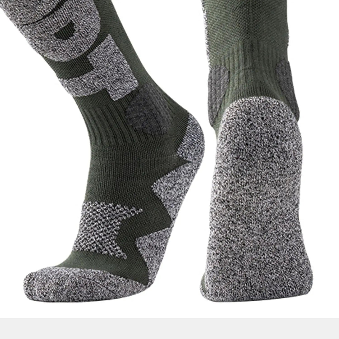 Merino Wool Blend Ski Socks with Cushioned Sole and Arch Support