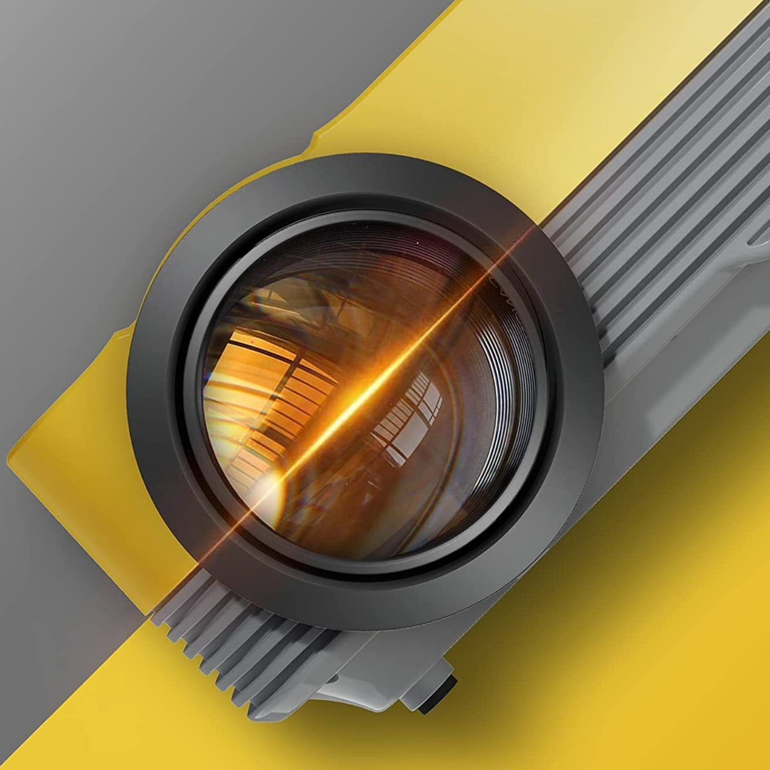 Mini HD Projector with Tripod and Built-In Speakers