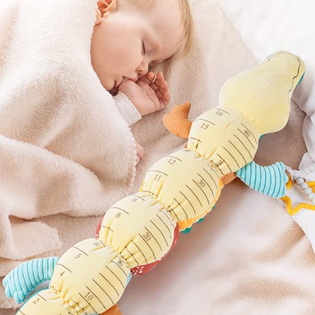 Hendrano™ Musical Caterpillar Rattle Plush with Crinkle Textures