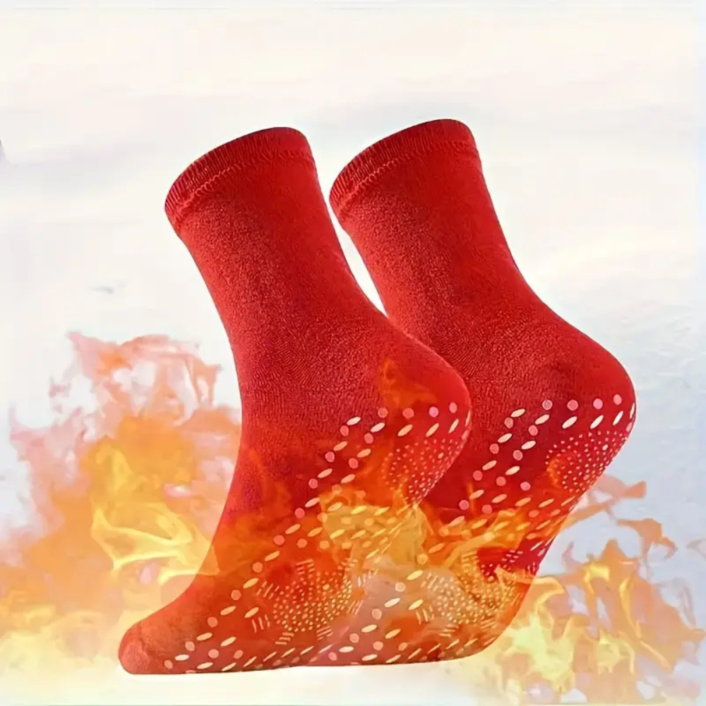 Rechargeable Heated Athletic Socks, 5-Pair Set – Unisex