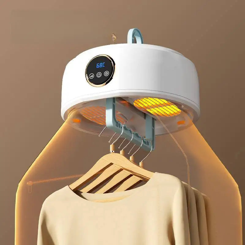 Foldable Electric Clothes Dryer with 600W Quick-Dry Power