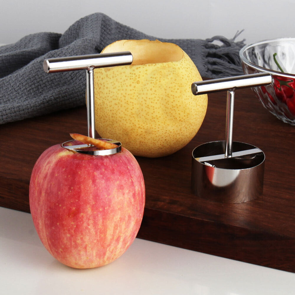 Stainless Steel Twin-Blade Apple and Pear Corer Tool