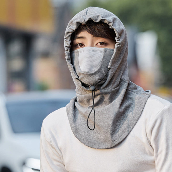 Hendrano™ Hooded Cycling Face Mask with Built-In Neck Warmer