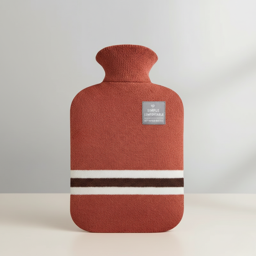 Hendrano™ 2 Liter Hot Water Bottle with Knit Cover, Warm for Hours