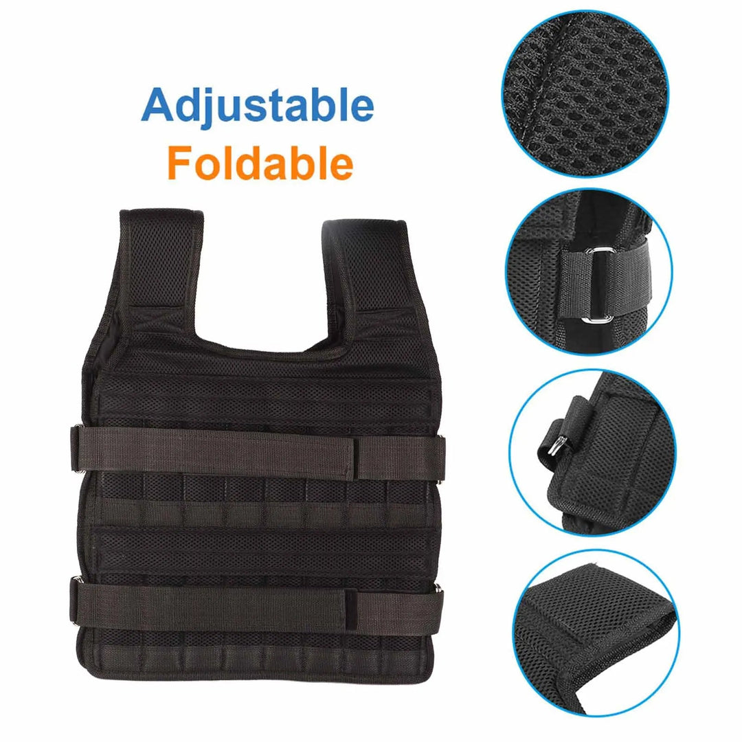 Hendrano™ Adjustable Weighted Vest with 32 Pockets for Workouts