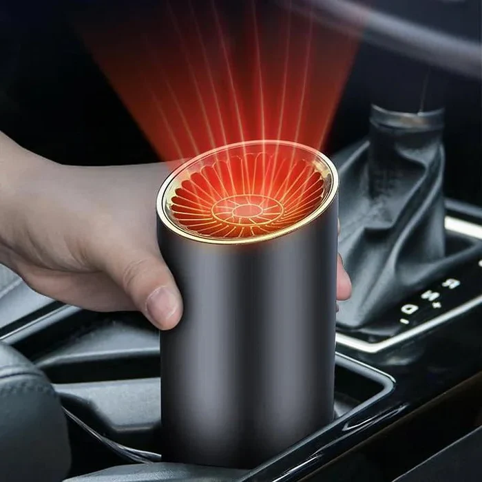 Hendrano™ Compact 150W Car Heater and Defroster for Cup Holders