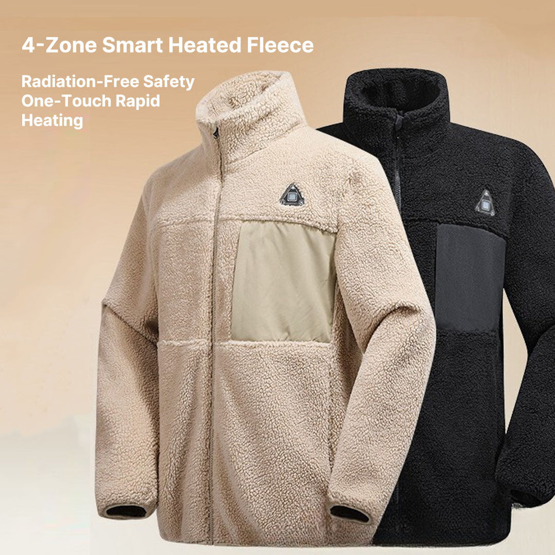 USB Heated Fleece Jacket with 4-Zone Heating and Dual Controls – Hendrano™