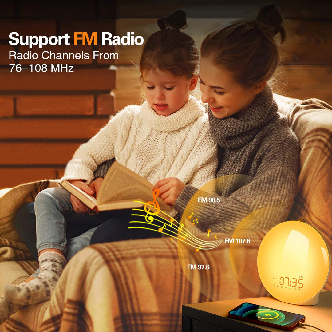 Hendrano™ Sunrise Alarm Clock with Wake-Up Light and Nature Sounds