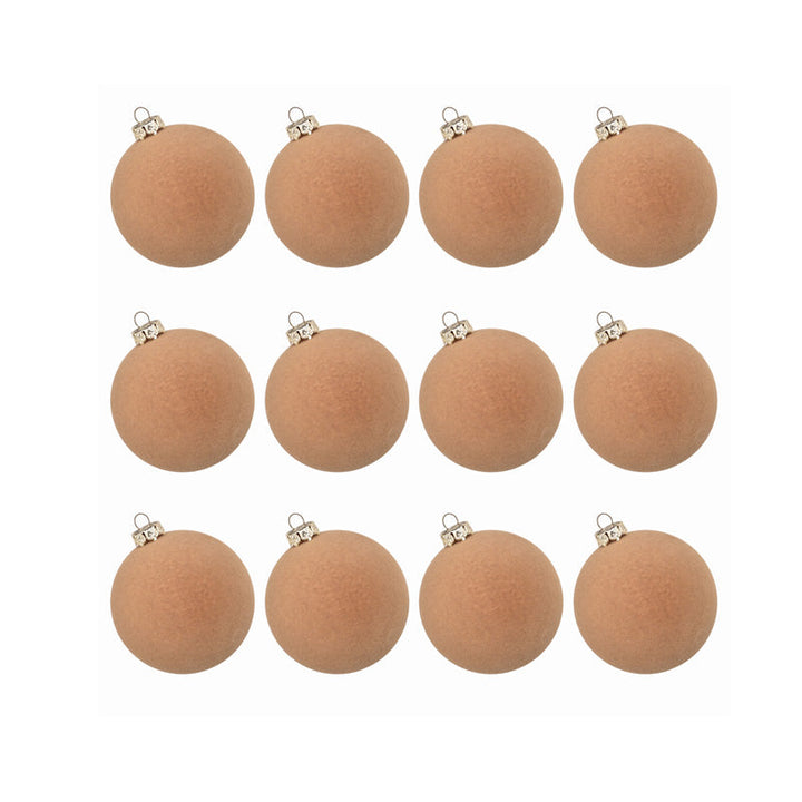 Velvet Christmas Ornaments. 12 pcs