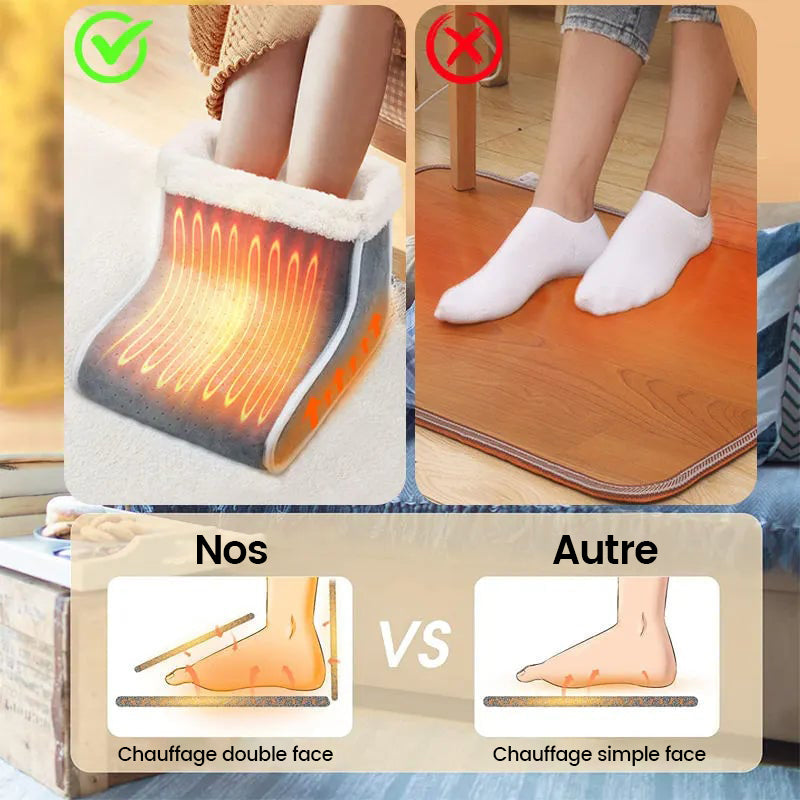 Hendrano™ Electric Foot Warmer with Fluffy Lining &amp; Adjustable Heat