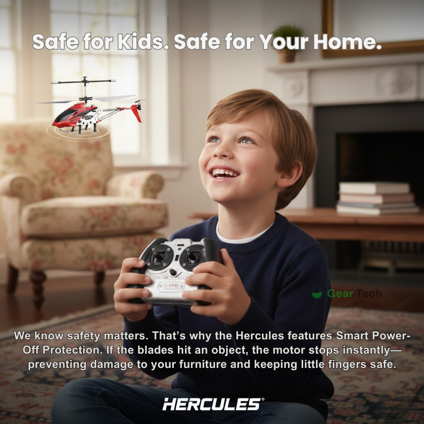 Remote Control Helicopter with LED Lights and Gyro Stabilizer