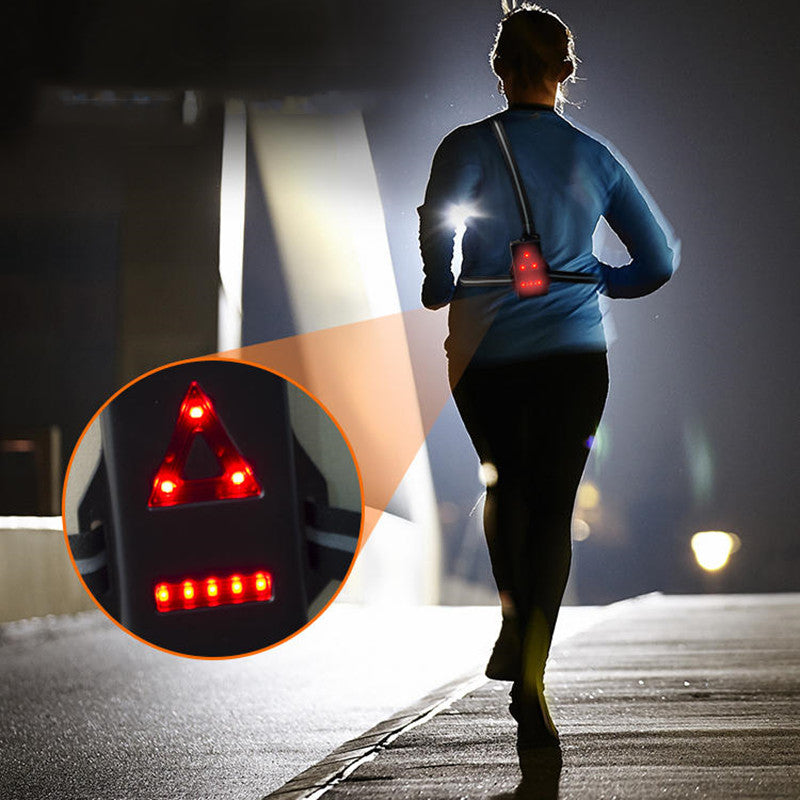 Hendrano™ Running Chest Light with Adjustable Beam and Rear Safety Light