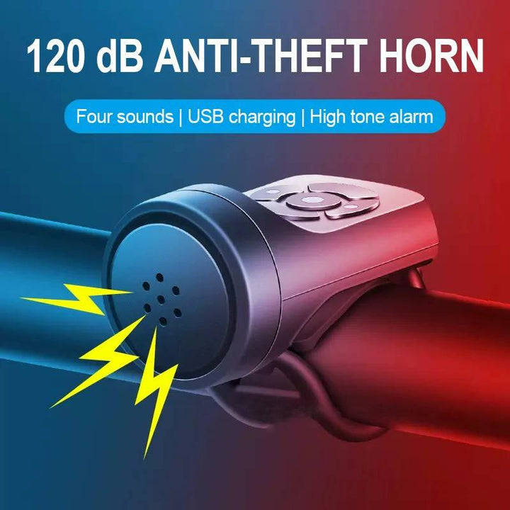 Hendrano™ 120dB Bike Alarm with Motion Sensor and USB Charging