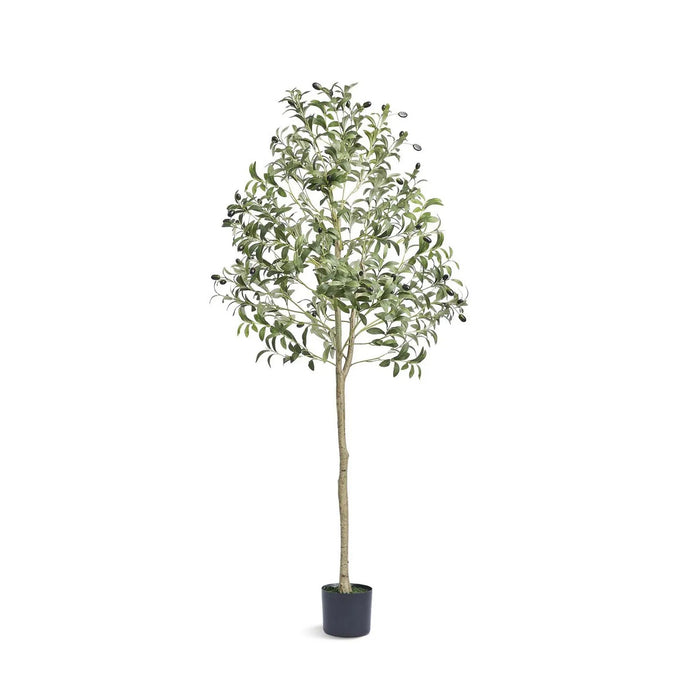 Hendrano 5 Ft Artificial Olive Tree in Pot with Bendable Branches