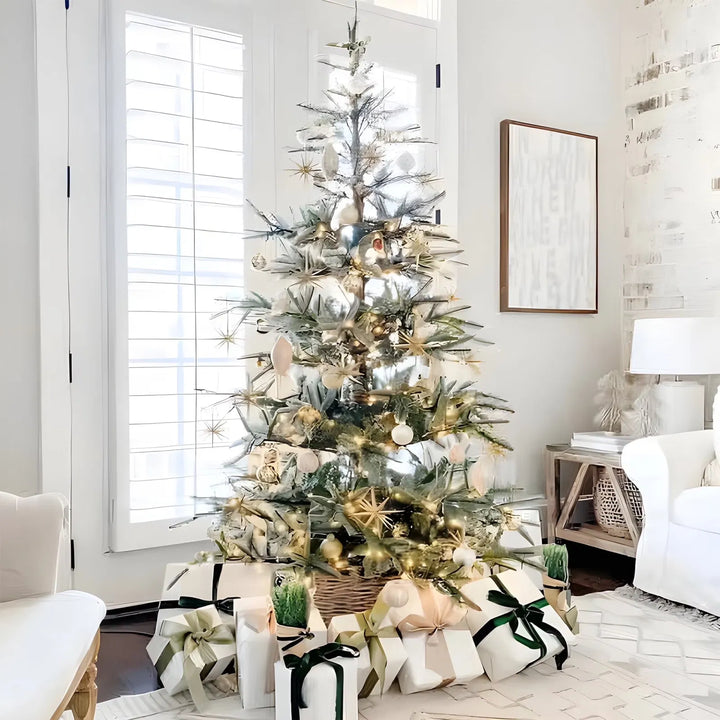 Aspen fir Christmas tree with light frost