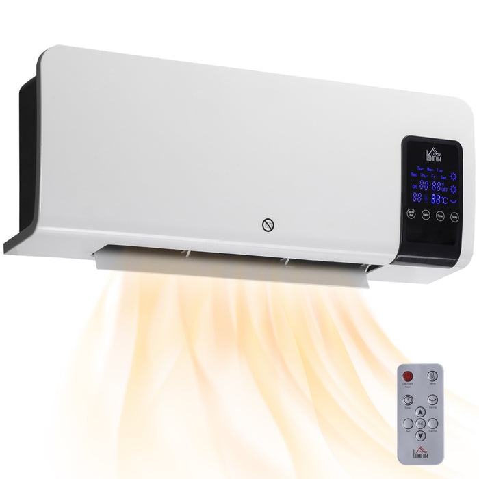 Hendrano Wall-Mounted Ceramic Heater with Remote and 12-Hour Timer