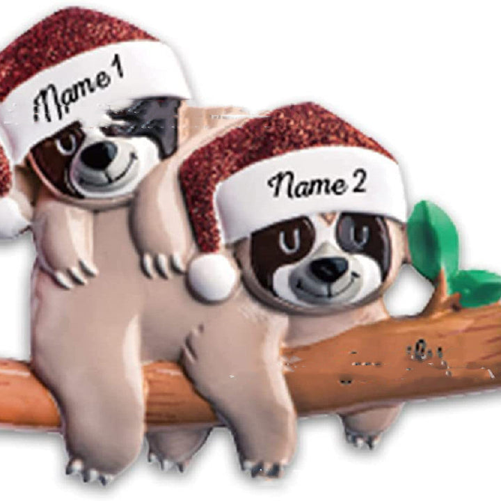 Personalized Acrylic Family Christmas Ornament with Koalas