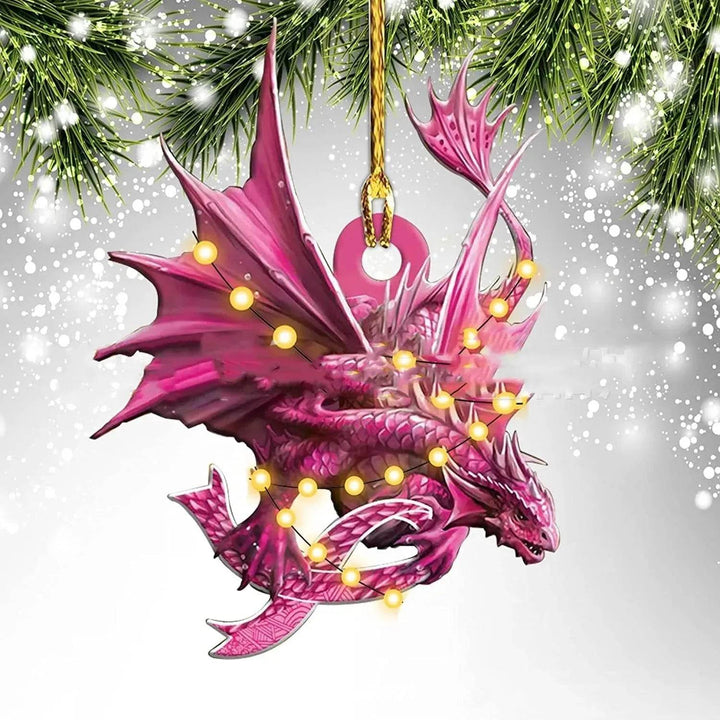 Dinosaur Dragon Egg Acrylic Christmas Ornament – 18 Designs