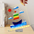 Glowing acrylic LED drawing board