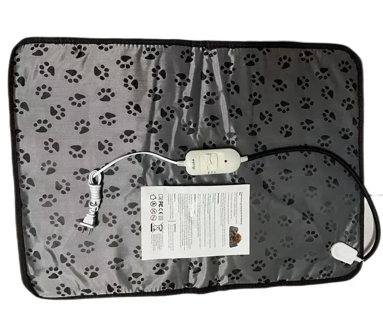 Electric Heated Pet Pad with Two Heat Settings and Chew-Proof Cord