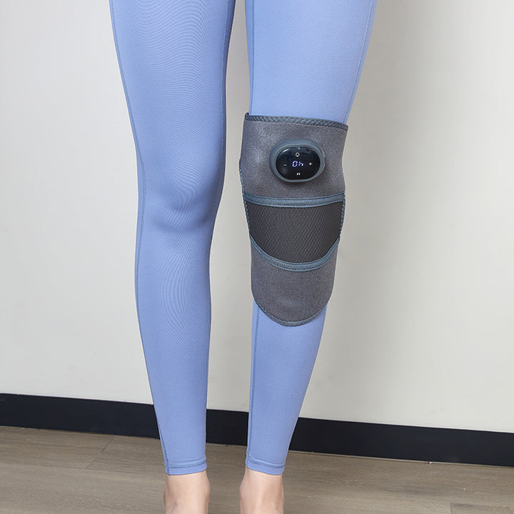 Heated knee wrap with LCD control