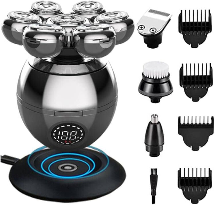 Hendrano™ Cordless Head Shaver with 7D Floating Blades and LED Display