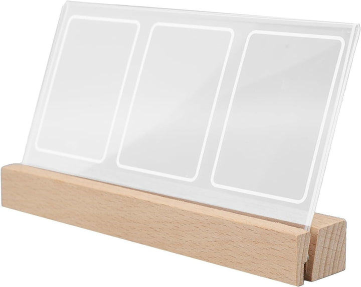 Light-Up Photo Frame with Three Slots for Photos and Tickets