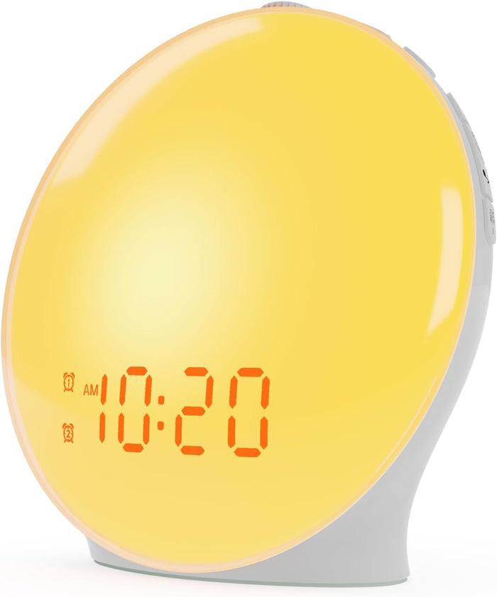 Hendrano™ Sunrise Alarm Clock with FM Radio and 14 Light Colors