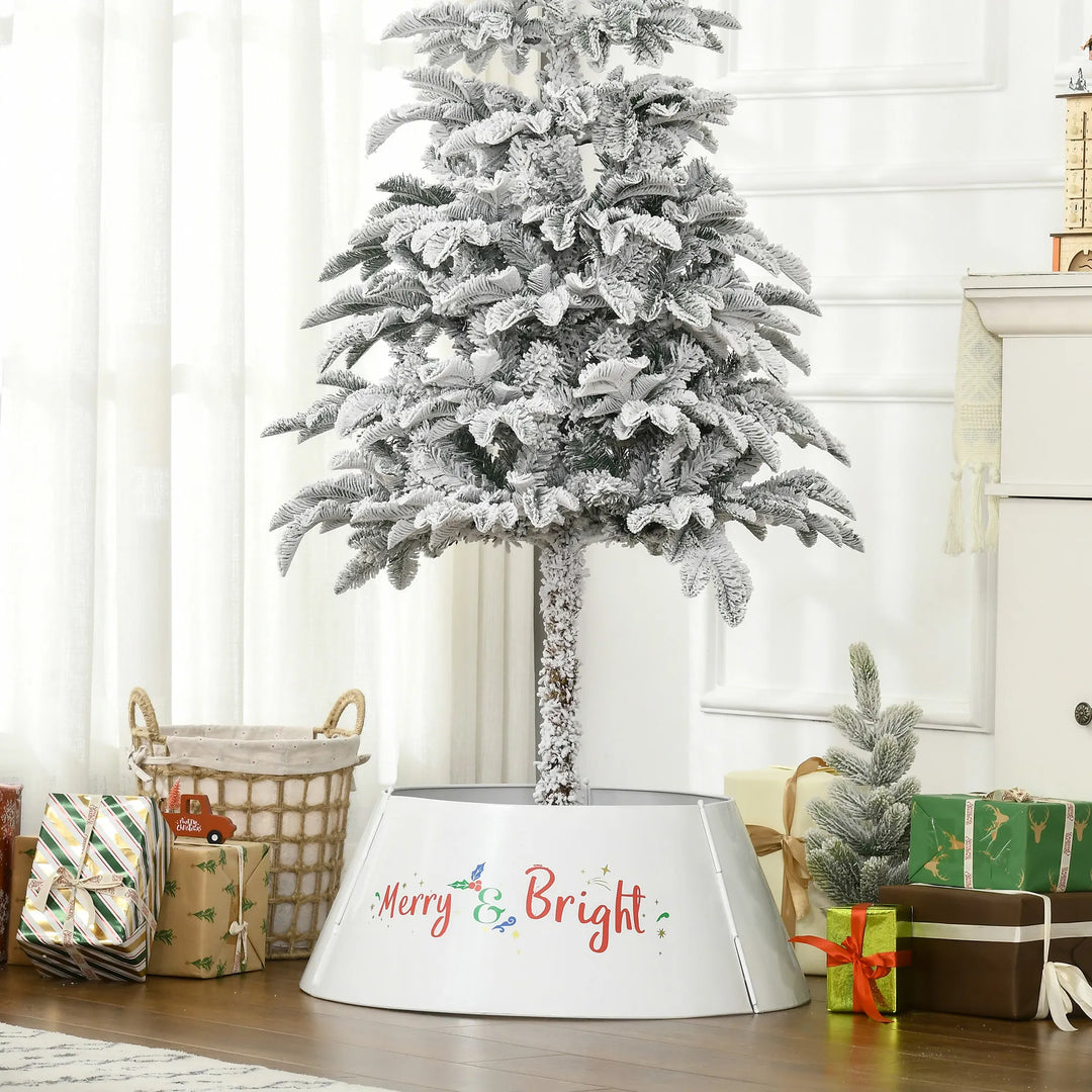 Cream metal tree collar Merry and Bright