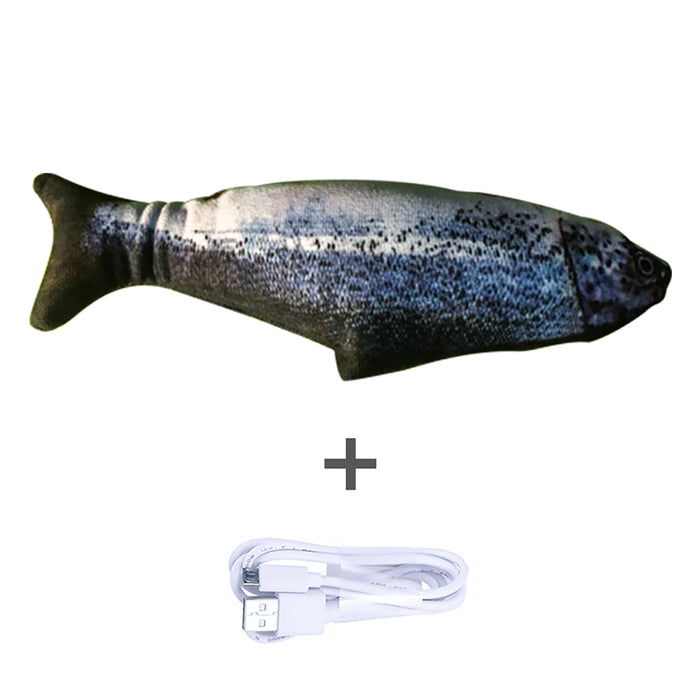 Hendrano Electric Flopping Fish Cat Toy with Washable Cover