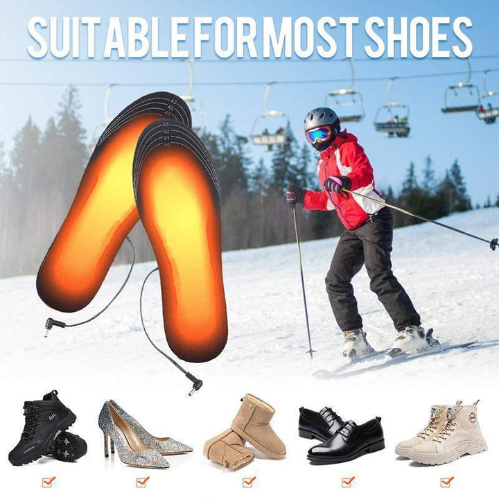 Hendrano™ USB Heated Shoe Insoles That Trim to Fit Boots and Sneakers